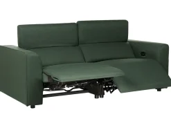 Elektrisk recliner sofa 2 personers ULVEN Mørkegrøn med USB-port
