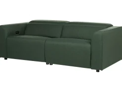 Elektrisk recliner sofa 2 personers ULVEN Mørkegrøn med USB-port