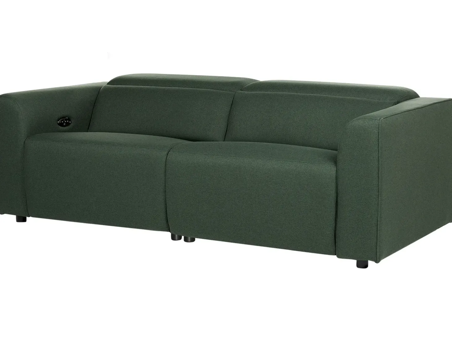 Elektrisk recliner sofa 2 personers ULVEN Mørkegrøn med USB-port