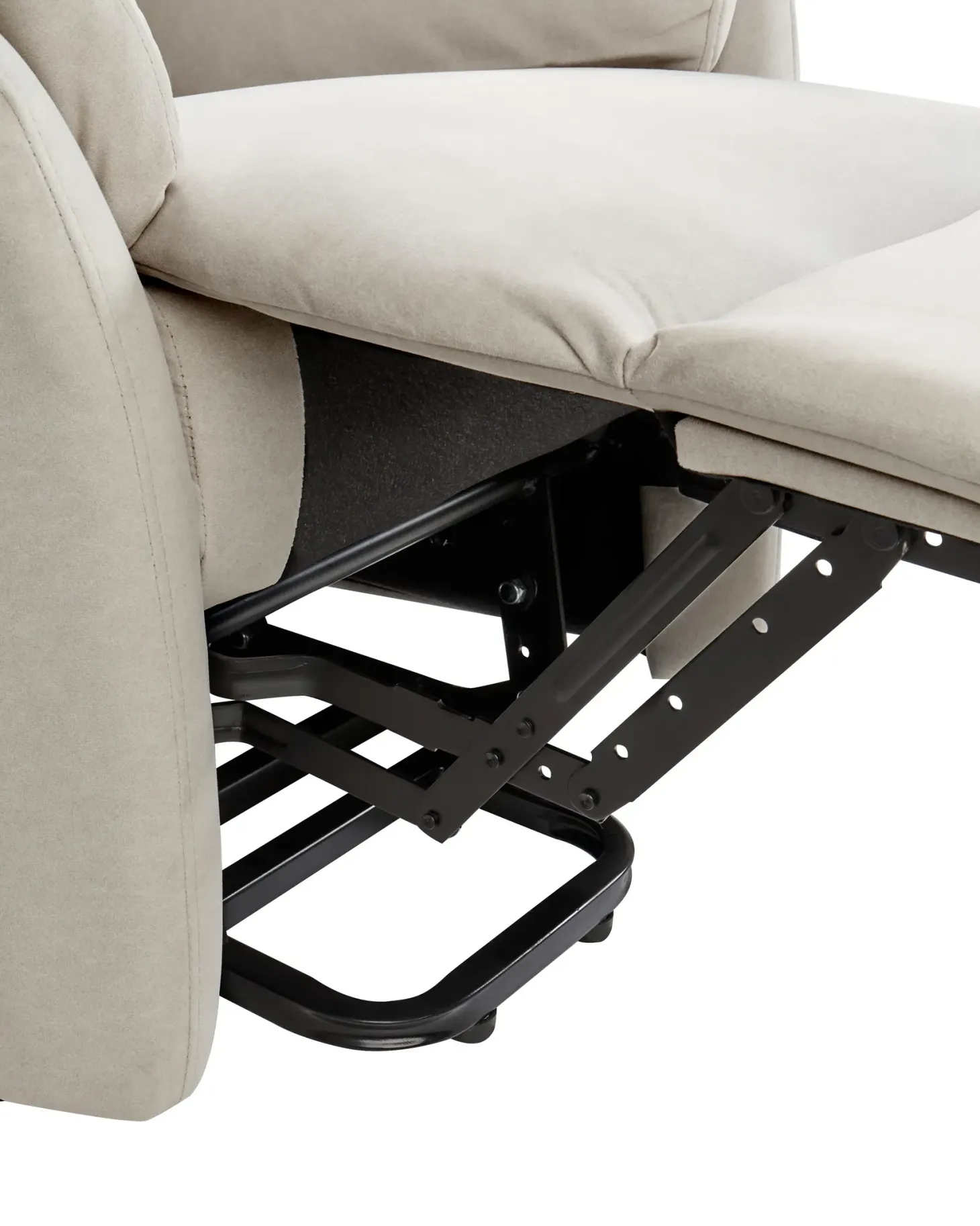 Elektrisk recliner stol ELEGY Inkl. fodstøtte Velour Lys Beige
