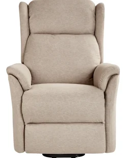 Elektrisk recliner stol ELEGY Inkl. fodstøtte Velour Brungrå