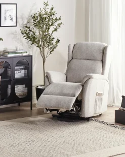 Elektrisk recliner stol ELEGY Inkl. fodstøtte Lysegrå