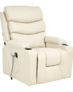 Elektrisk recliner stol ETER Kunstlæder Beige