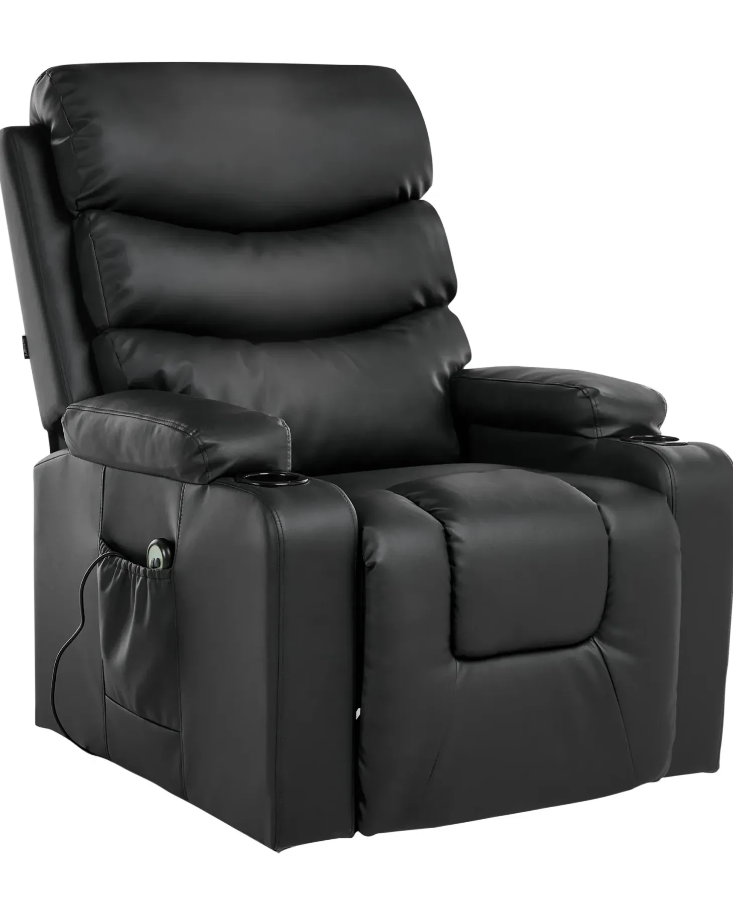 Elektrisk recliner stol ETER Kunstlæder Sort