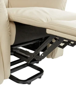Elektrisk recliner stol GLORIE massagefunktion Lys Beige