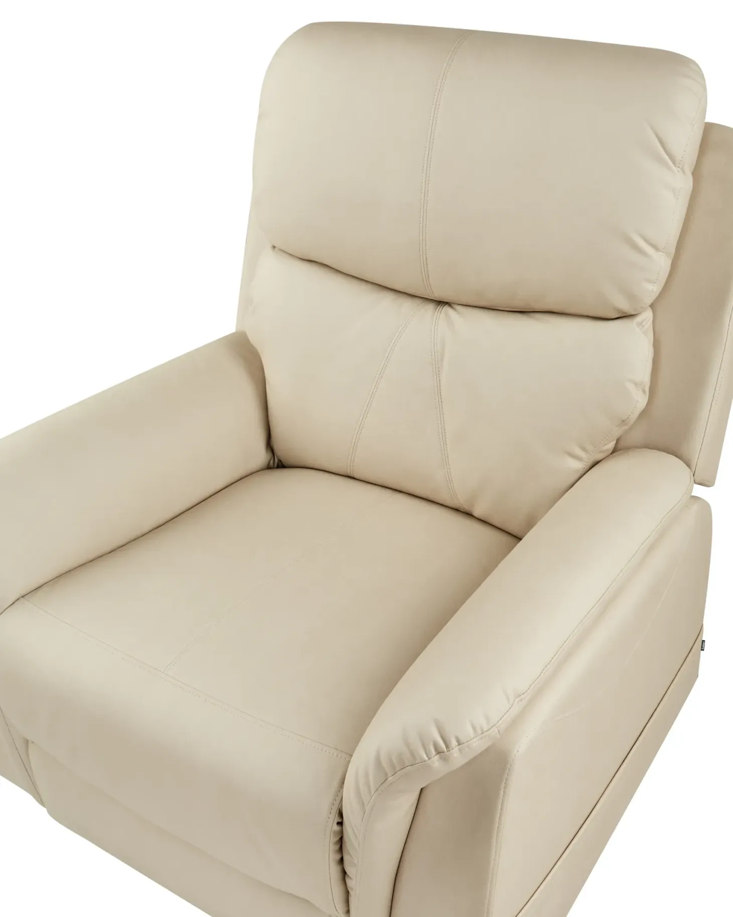 Elektrisk recliner stol GLORIE massagefunktion Lys Beige