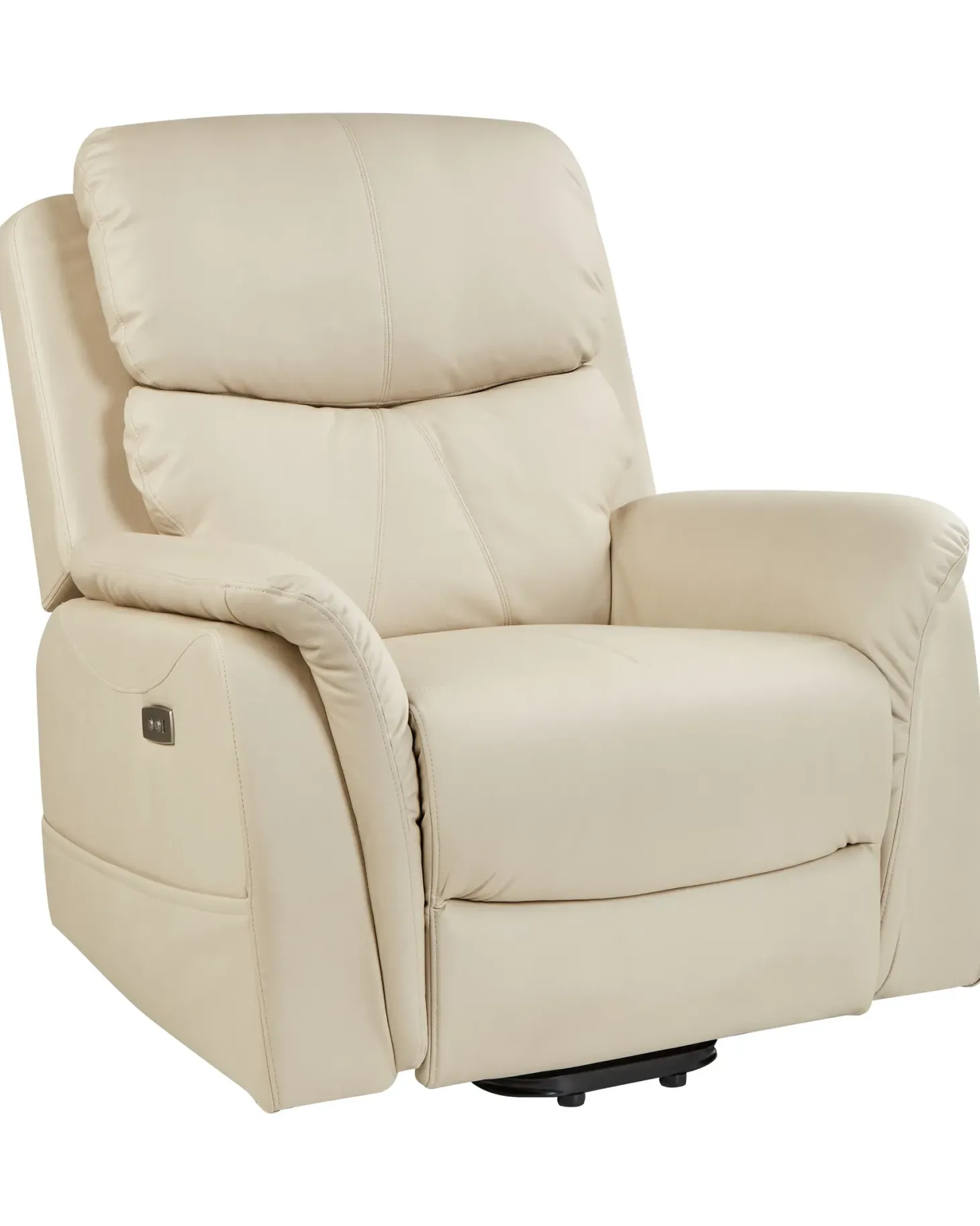 Elektrisk recliner stol GLORIE massagefunktion Lys Beige