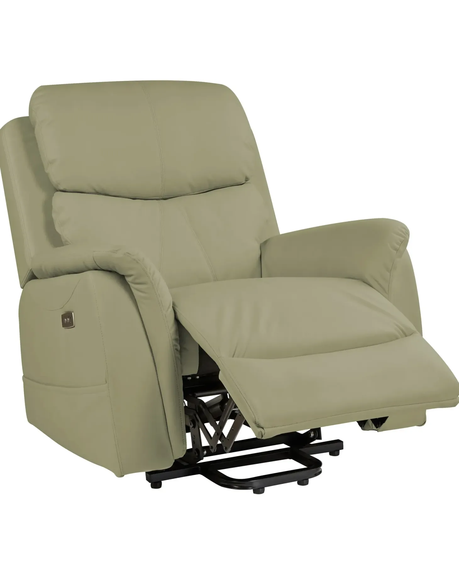 Elektrisk recliner stol GLORIE massagefunktion Grøn