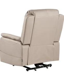 Elektrisk recliner stol GLORIE massagefunktion Brungrå