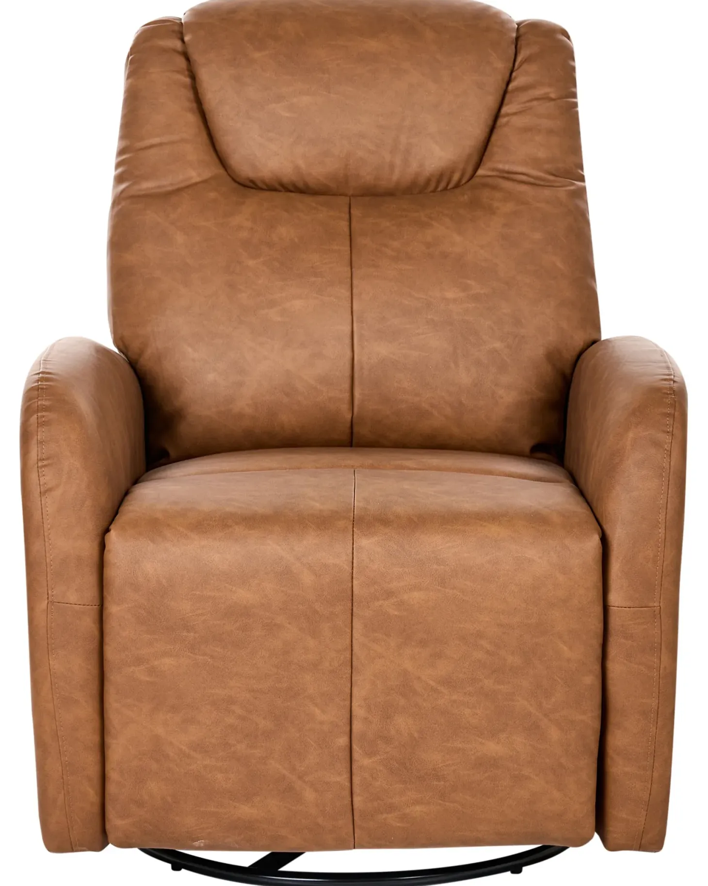 Elektrisk recliner stol KRONOS med USB-port Kunstlæder Brun