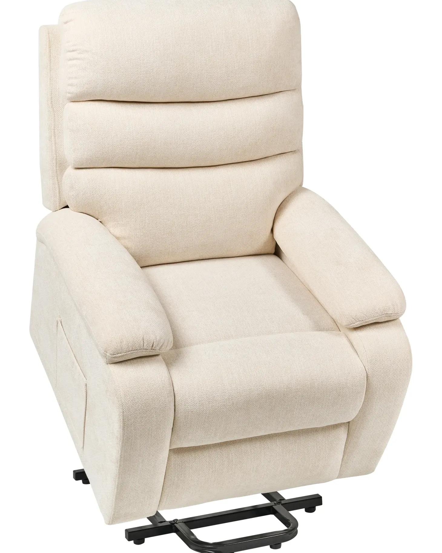 Elektrisk recliner stol RISE Inkl. fodstøtte Lys Beige