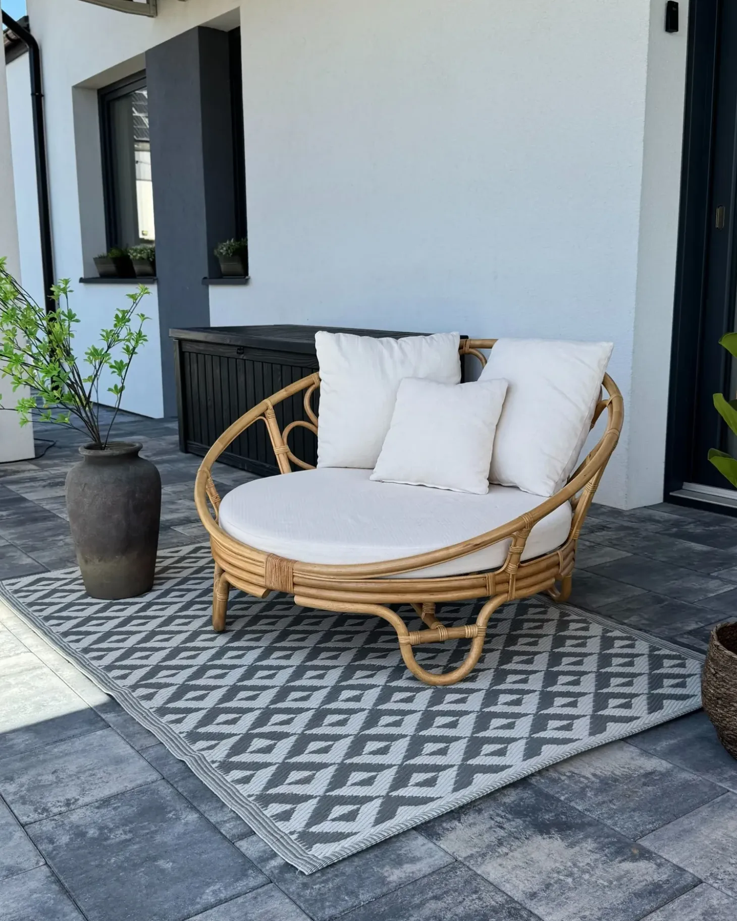 Elskovsrede ROSSANO Rattan Naturlig