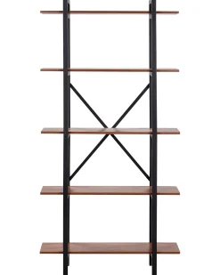 5-etagers reol DARBY 180 cm Mørkebrun