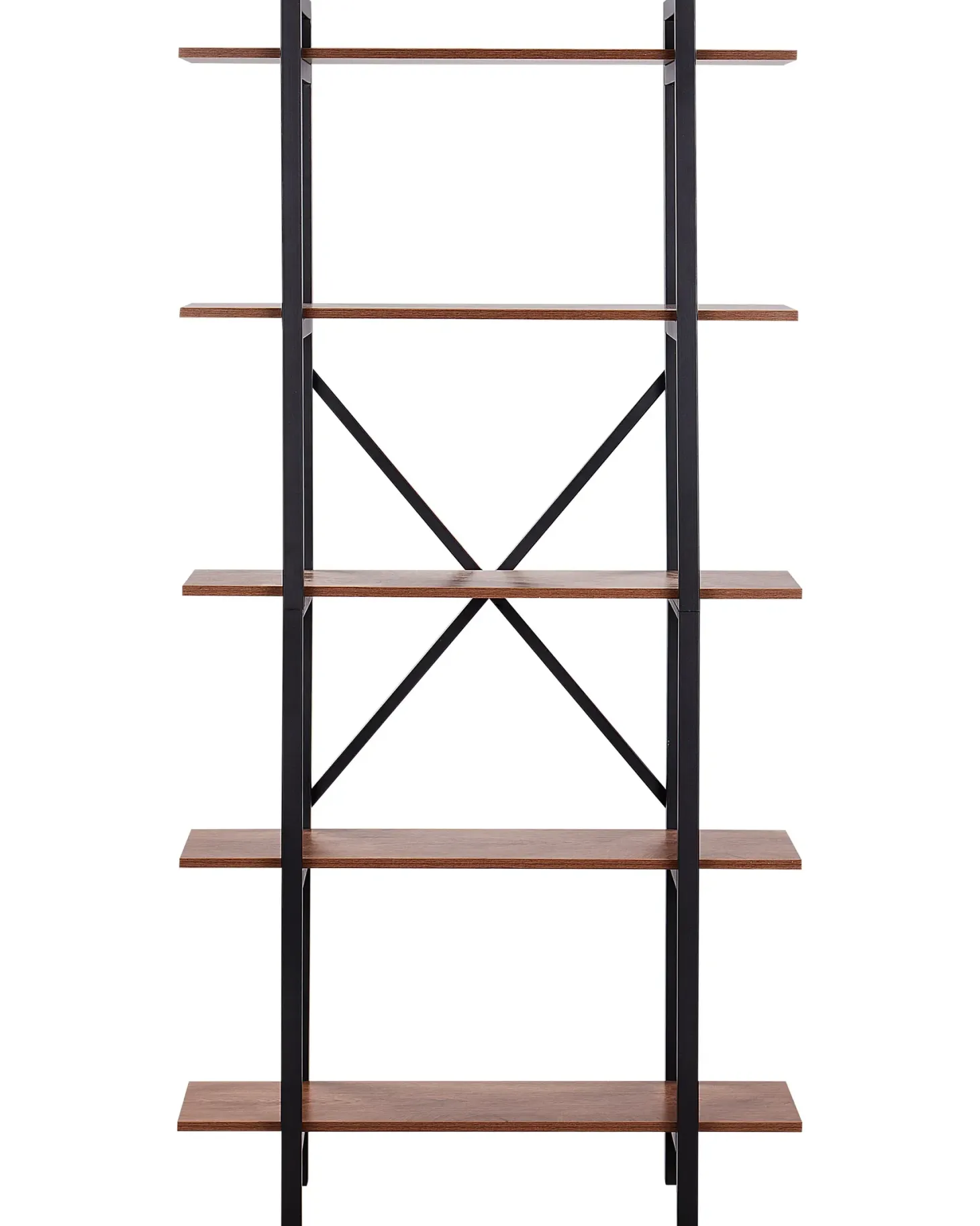 5-etagers reol DARBY 180 cm Mørkebrun