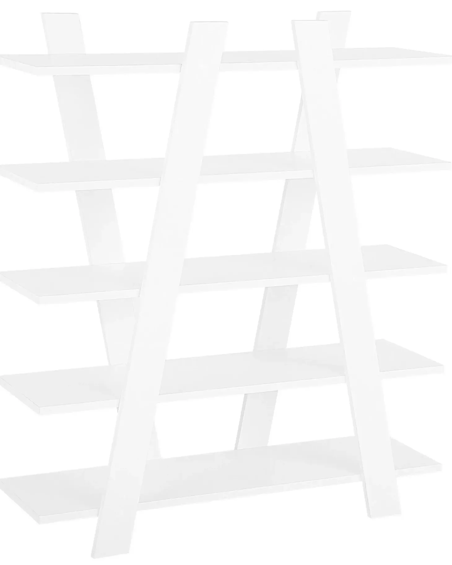 5-etagers reol ESCALANTE 116 cm Hvid