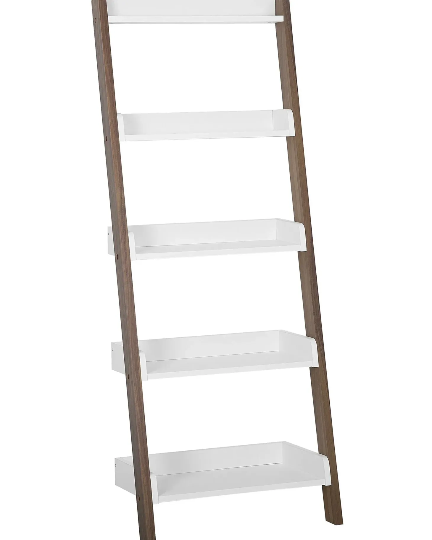5-etagers reol MOBILE TRIO 164 cm Brun/hvid
