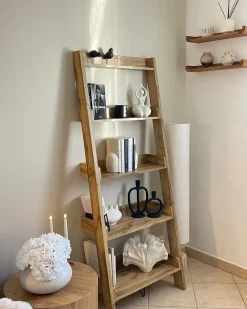 5-etagers reol MOBILE TRIO 167 cm Lysebrun