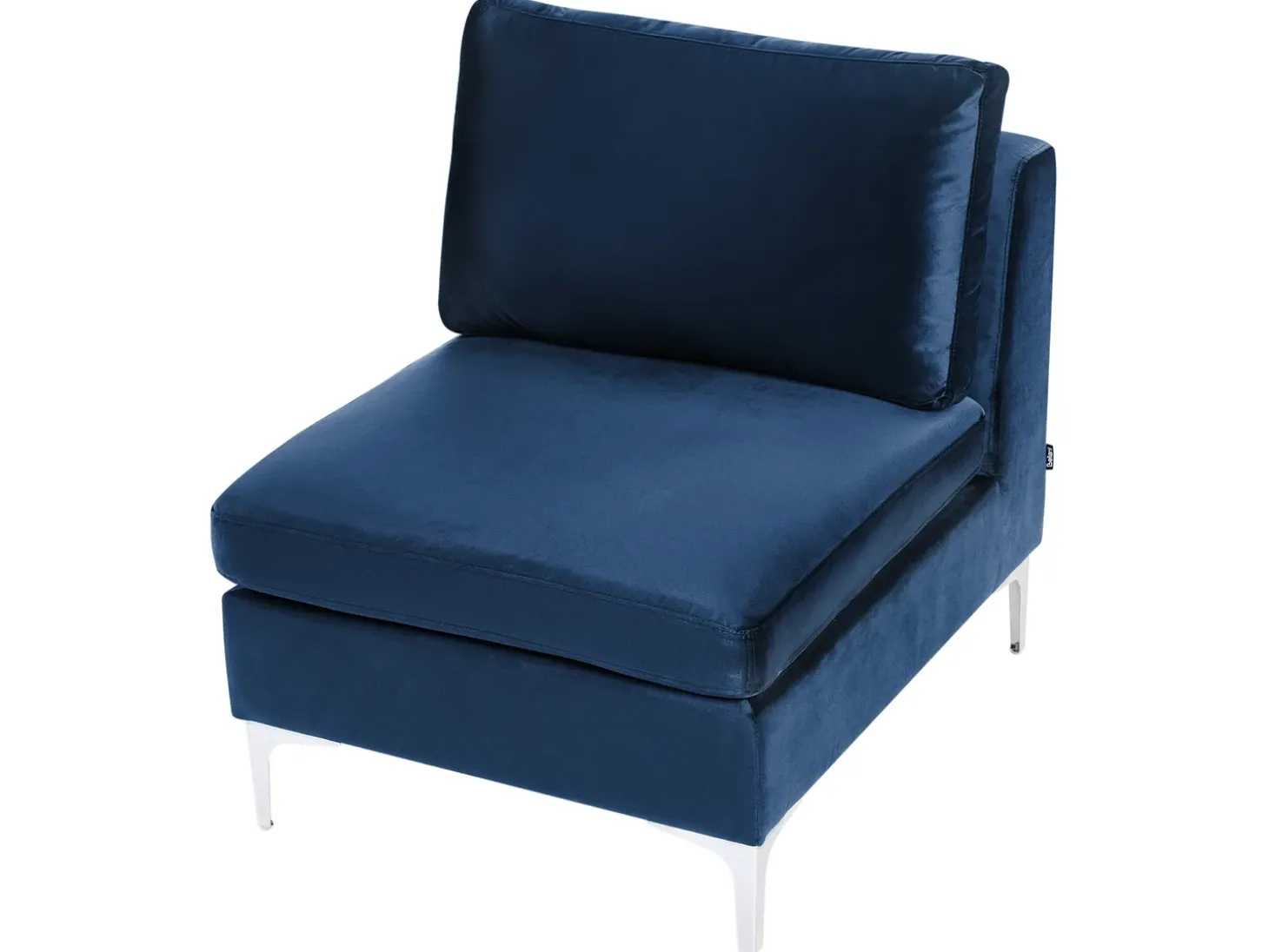 EVJA 4 personers Hjørnesofa modul Højrevendt Navy Blå Velour
