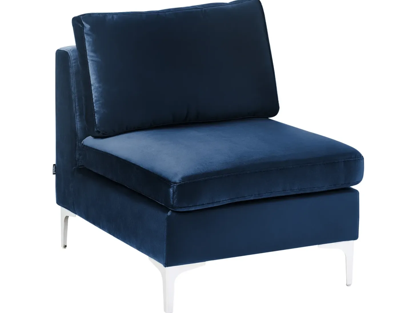 EVJA 4 personers Hjørnesofa modul Højrevendt Navy Blå Velour