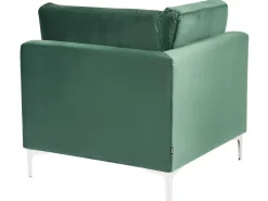EVJA 4 personers Hjørnesofa modul Venstrevendt Grøn Velour