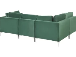 EVJA 4 personers Hjørnesofa modul Venstrevendt Grøn Velour