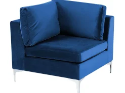 EVJA 5 personers Hjørnesofa modul Venstrevendt Navy Blå Velour