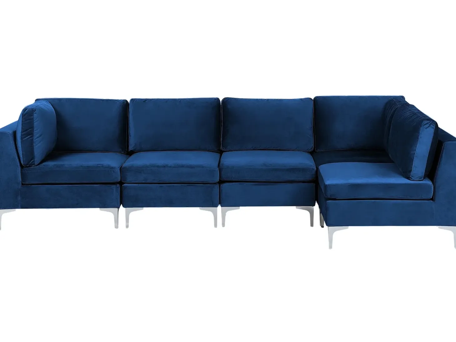 EVJA 5 personers Hjørnesofa modul Venstrevendt Navy Blå Velour