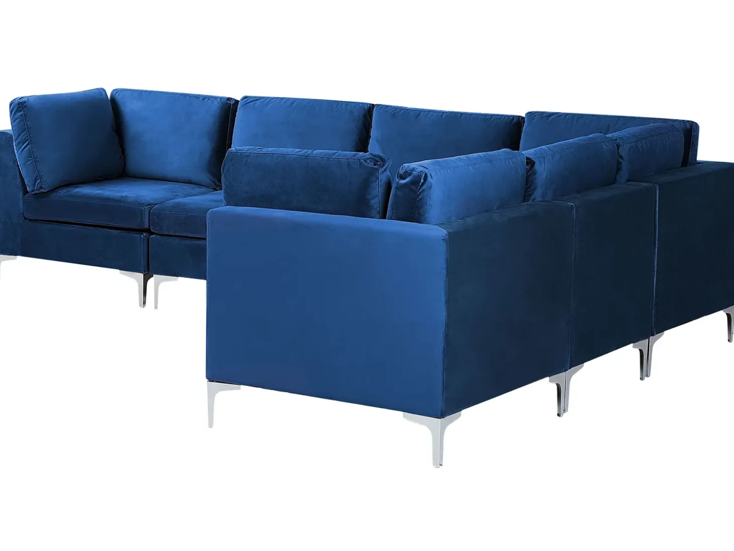 EVJA 6 personers Hjørnesofa modul Venstrevendt Navy Blå Velour