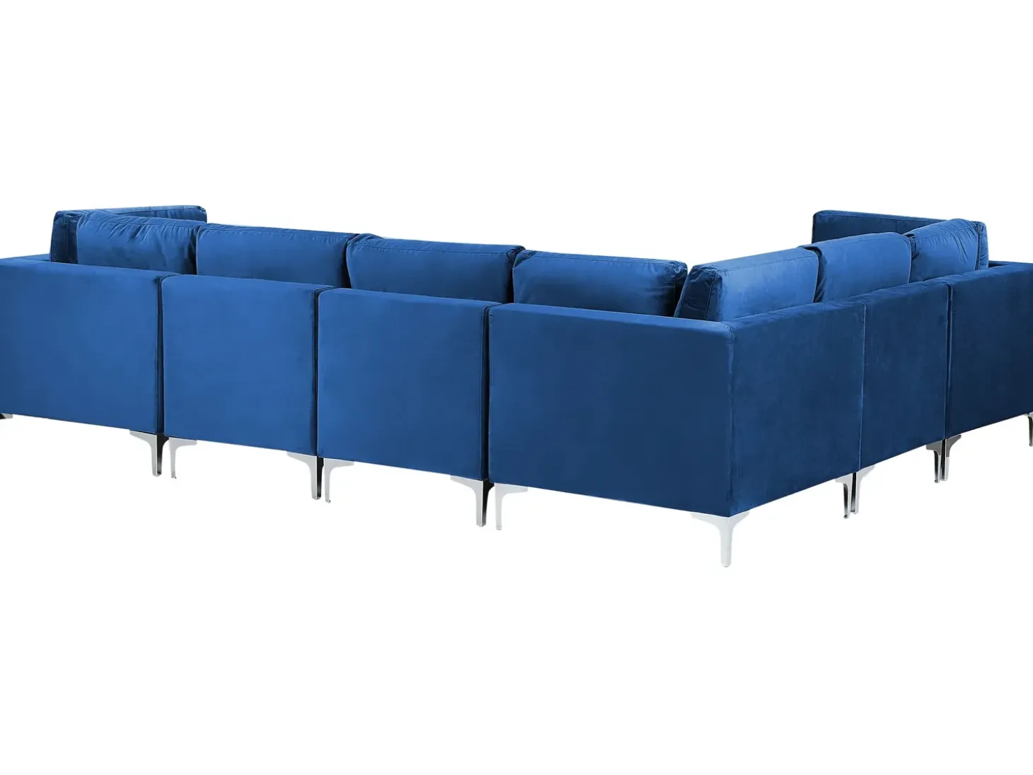 EVJA 6 personers Hjørnesofa modul Højrevendt Navy Blå Velour