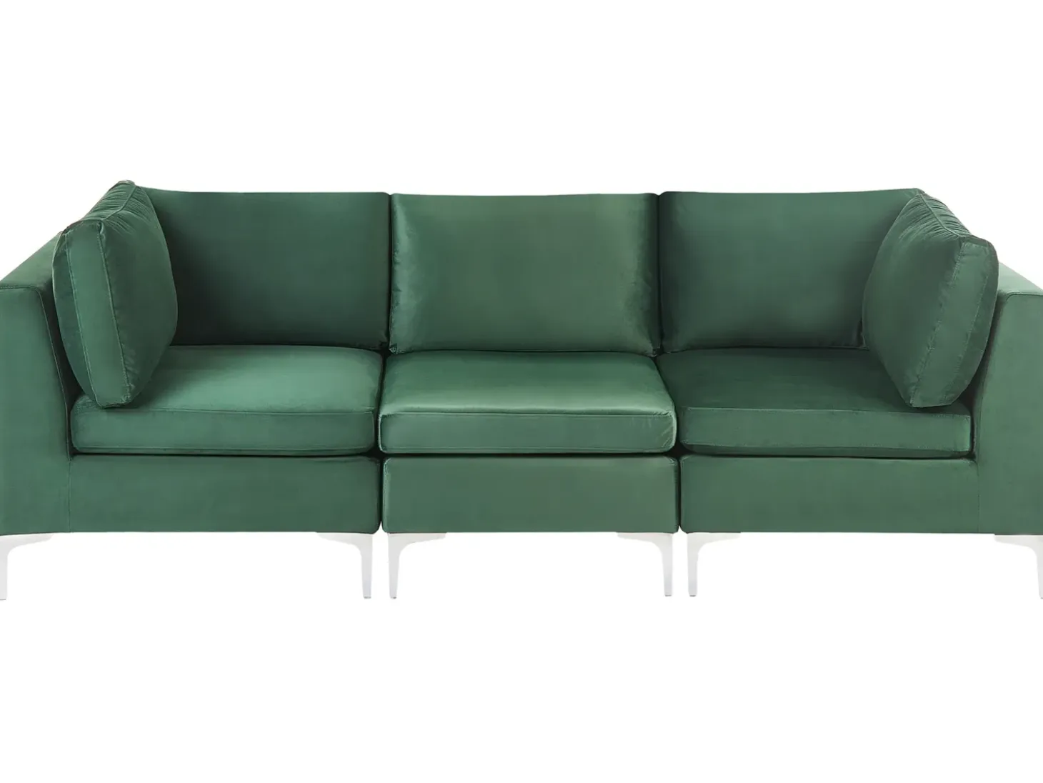 EVJA 3 personers Modulsofa Grøn Velour