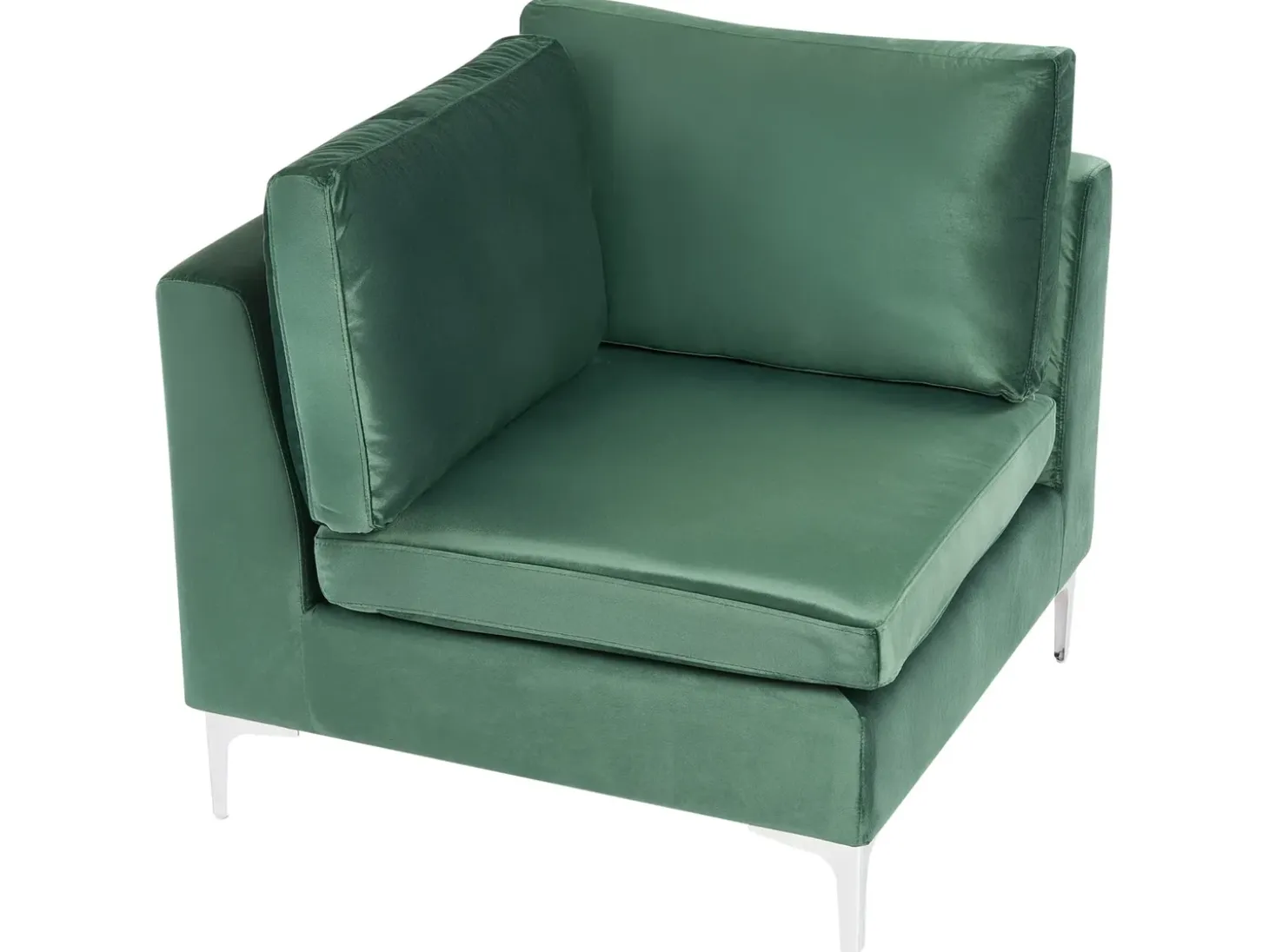 EVJA 3 personers Modulsofa Grøn Velour