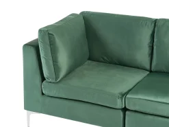 EVJA 3 personers Modulsofa Grøn Velour