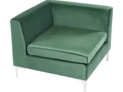 EVJA 3 personers Modulsofa Grøn Velour