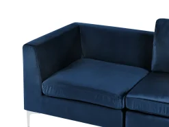 EVJA 3 personers Modulsofa Navy Blå Velour