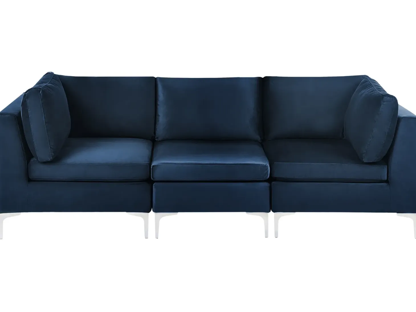 EVJA 3 personers Modulsofa Navy Blå Velour