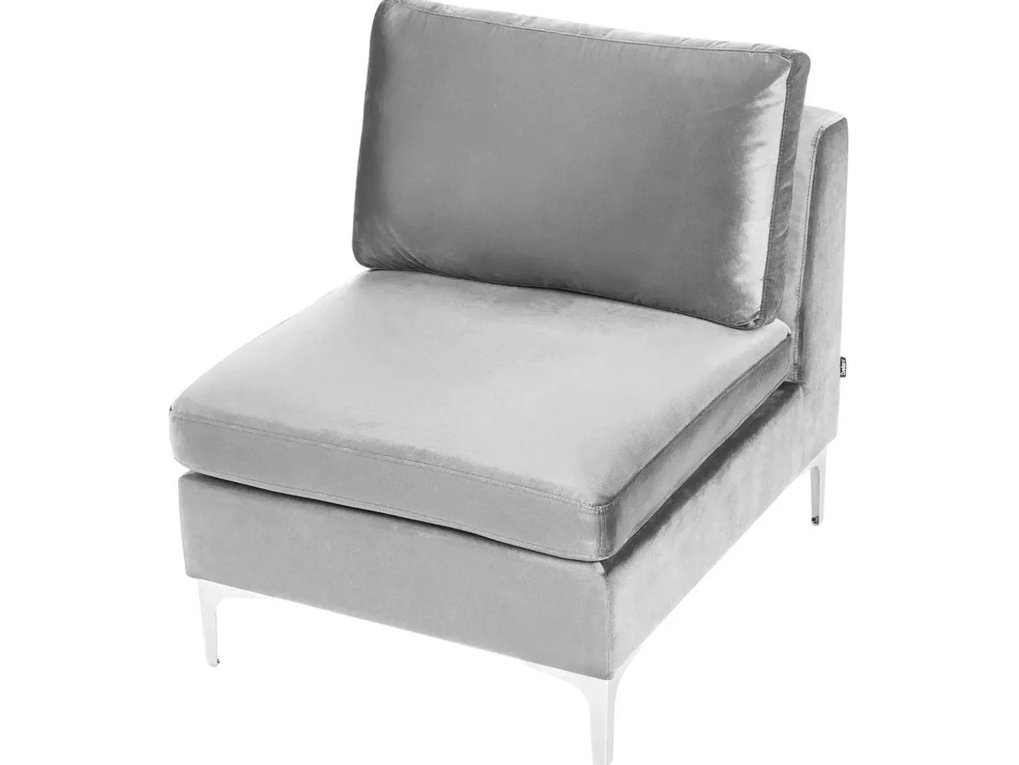 EVJA 6 personers U-formet modulsofa Grå Velour