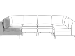 EVJA Stol Modul Grå Velour