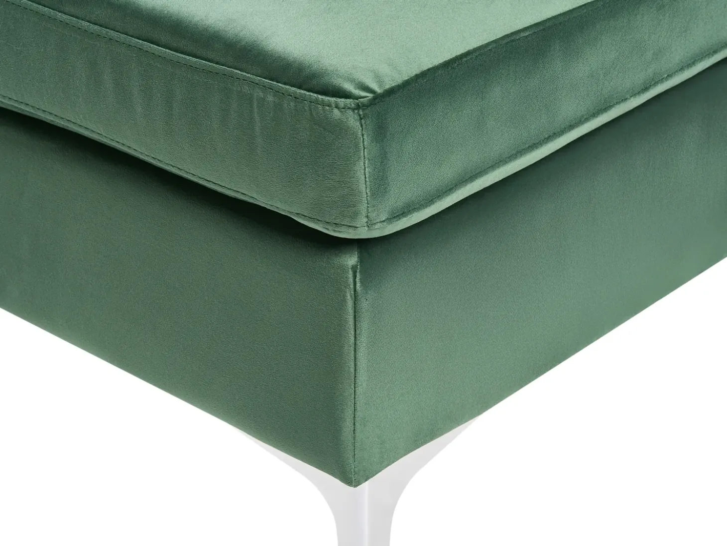 Fodskammel EVJA Velour Grøn