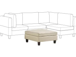 Fodskammel FEVIK Beige