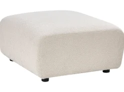 Fodskammel KIVVIK Boucle Cremehvid