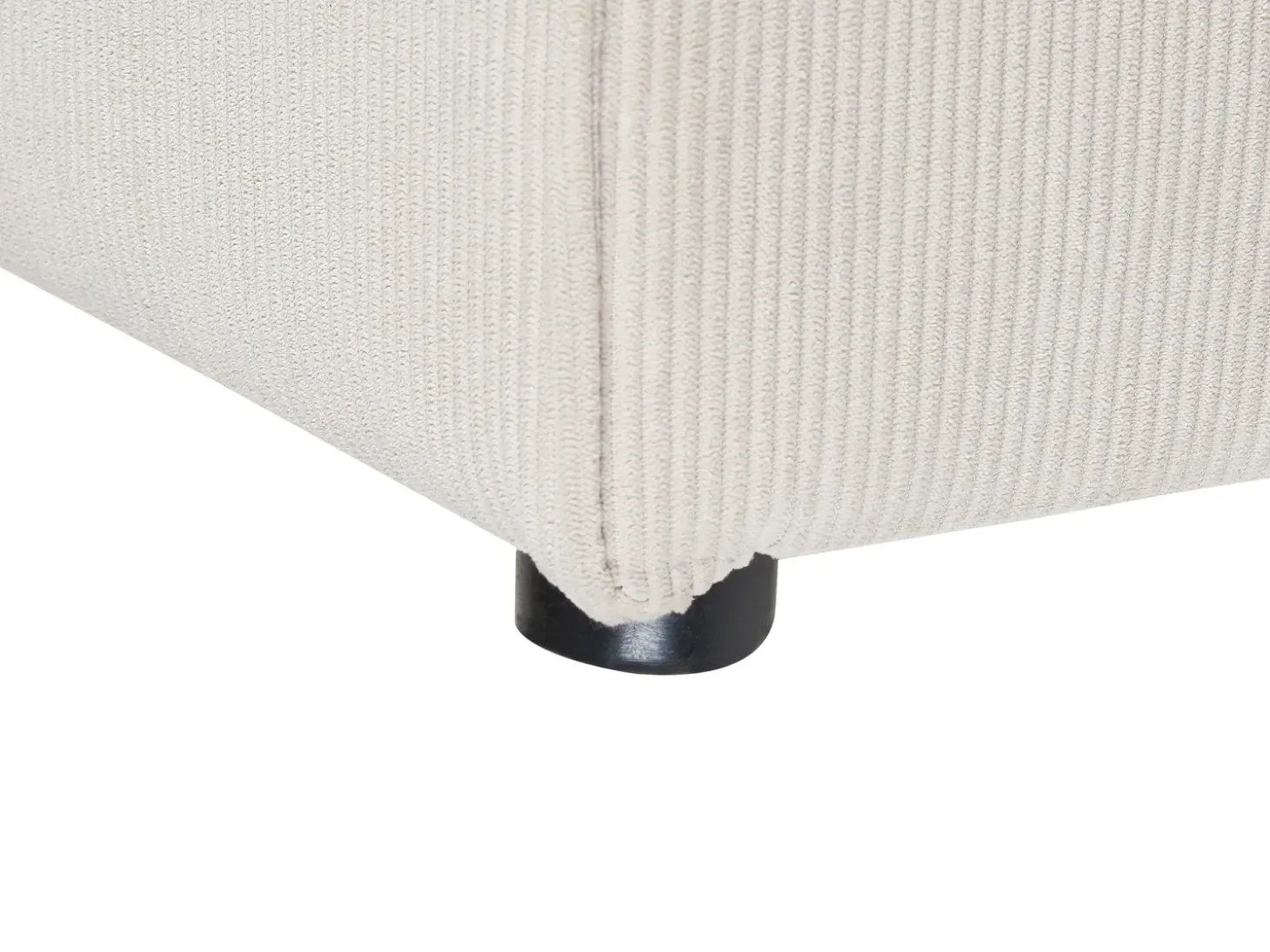 Fodskammel LEMVIG Fløjl Lys Beige