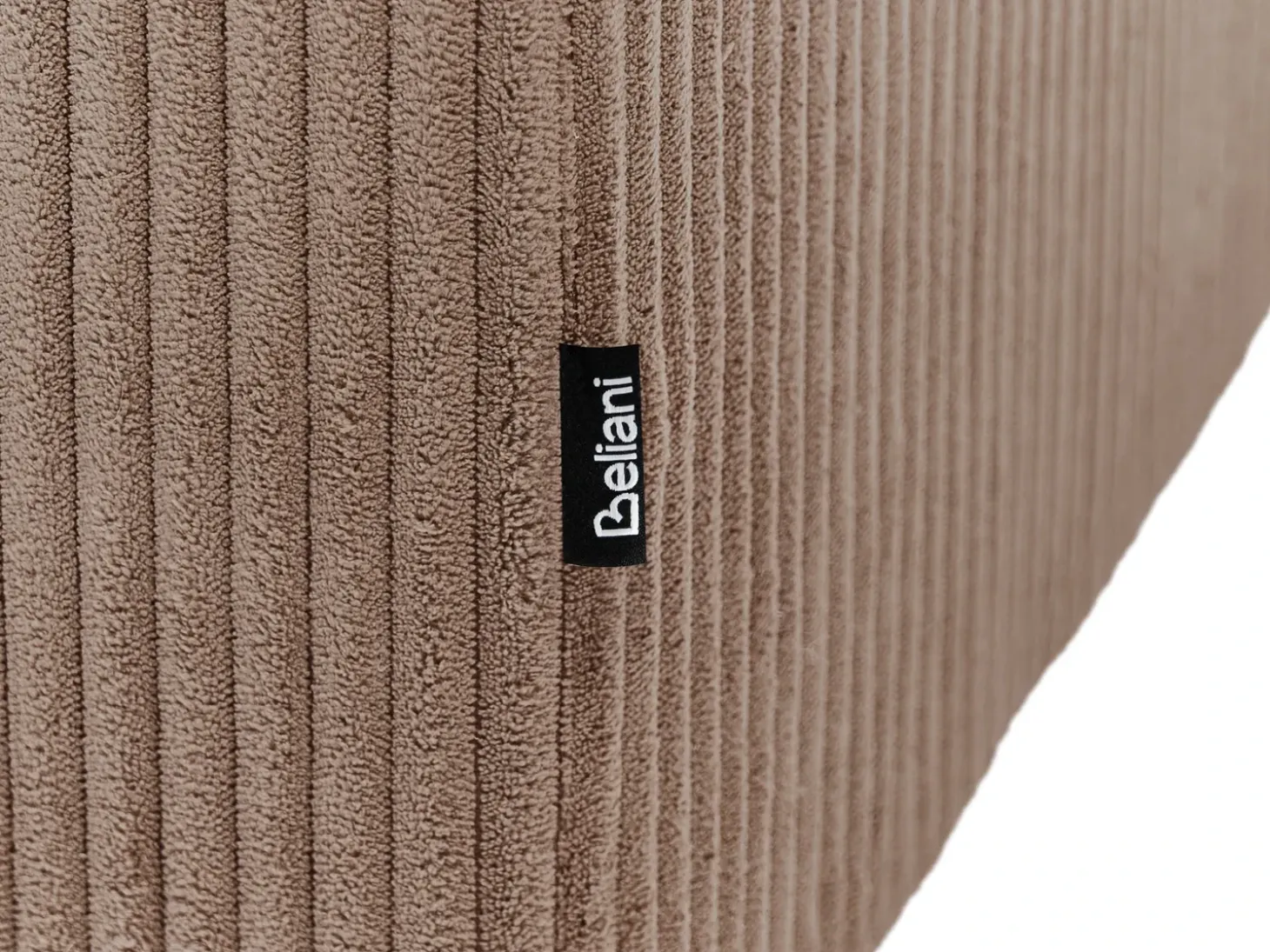 Fodskammel LEMVIG Fløjl Sand Beige