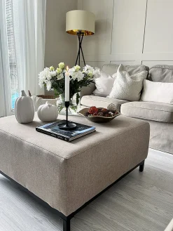 Fodskammel ROVIGO Beige