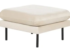 Fodskammel VINTERBRO Velour Lys Beige