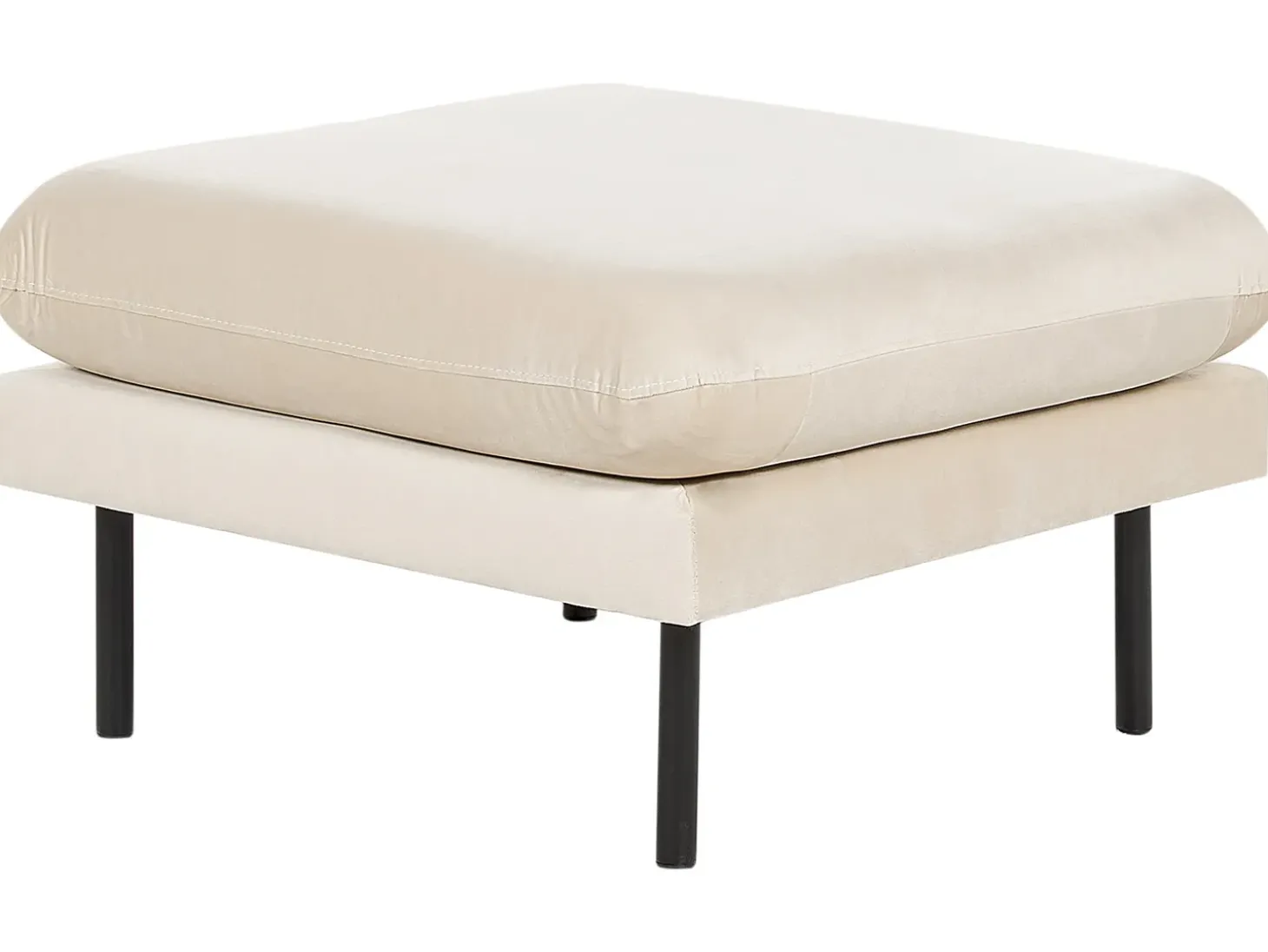 Fodskammel VINTERBRO Velour Lys Beige