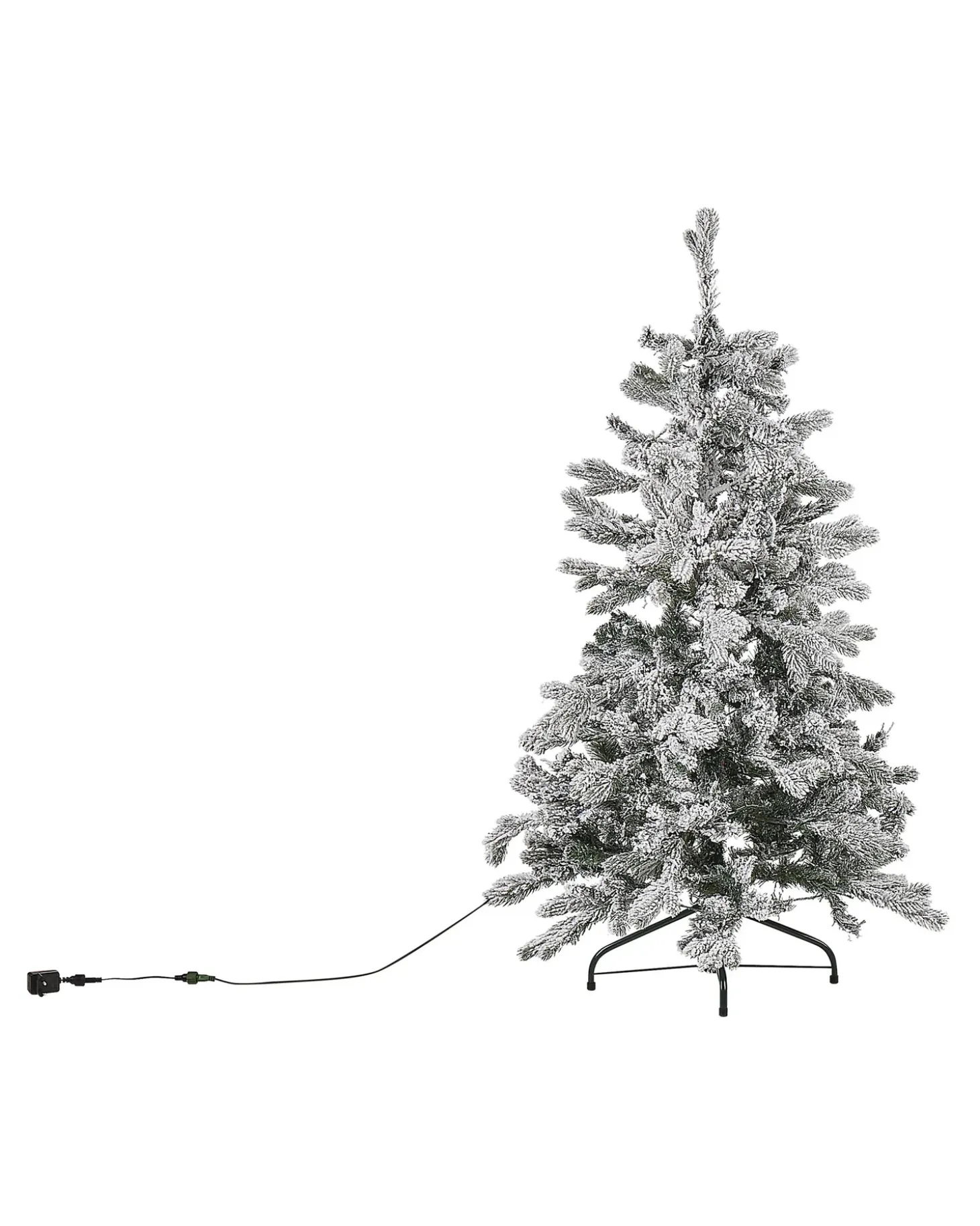 Forbelyst juletræ LED TATLOW 120 cm Grøn