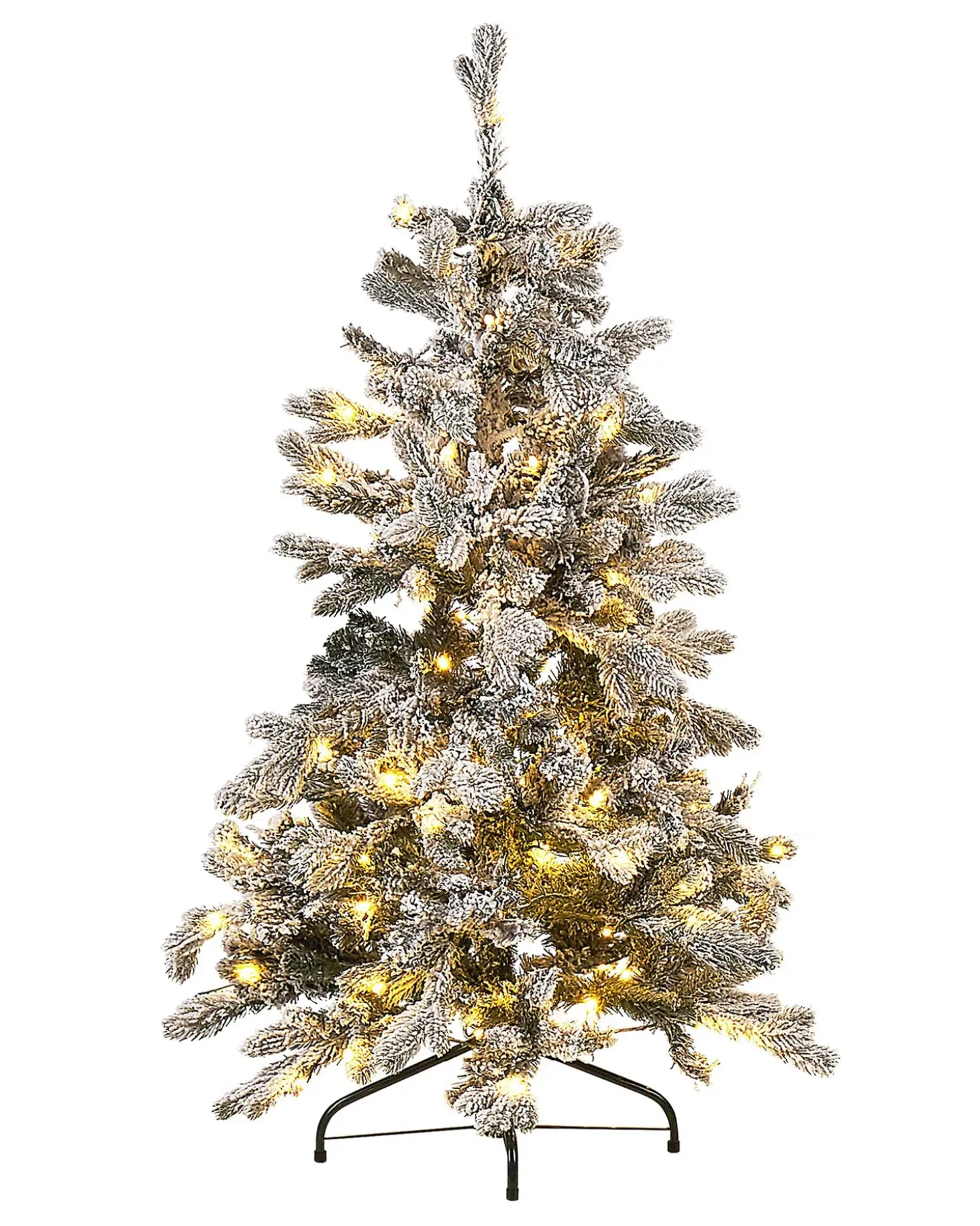 Forbelyst juletræ LED TATLOW 120 cm Grøn