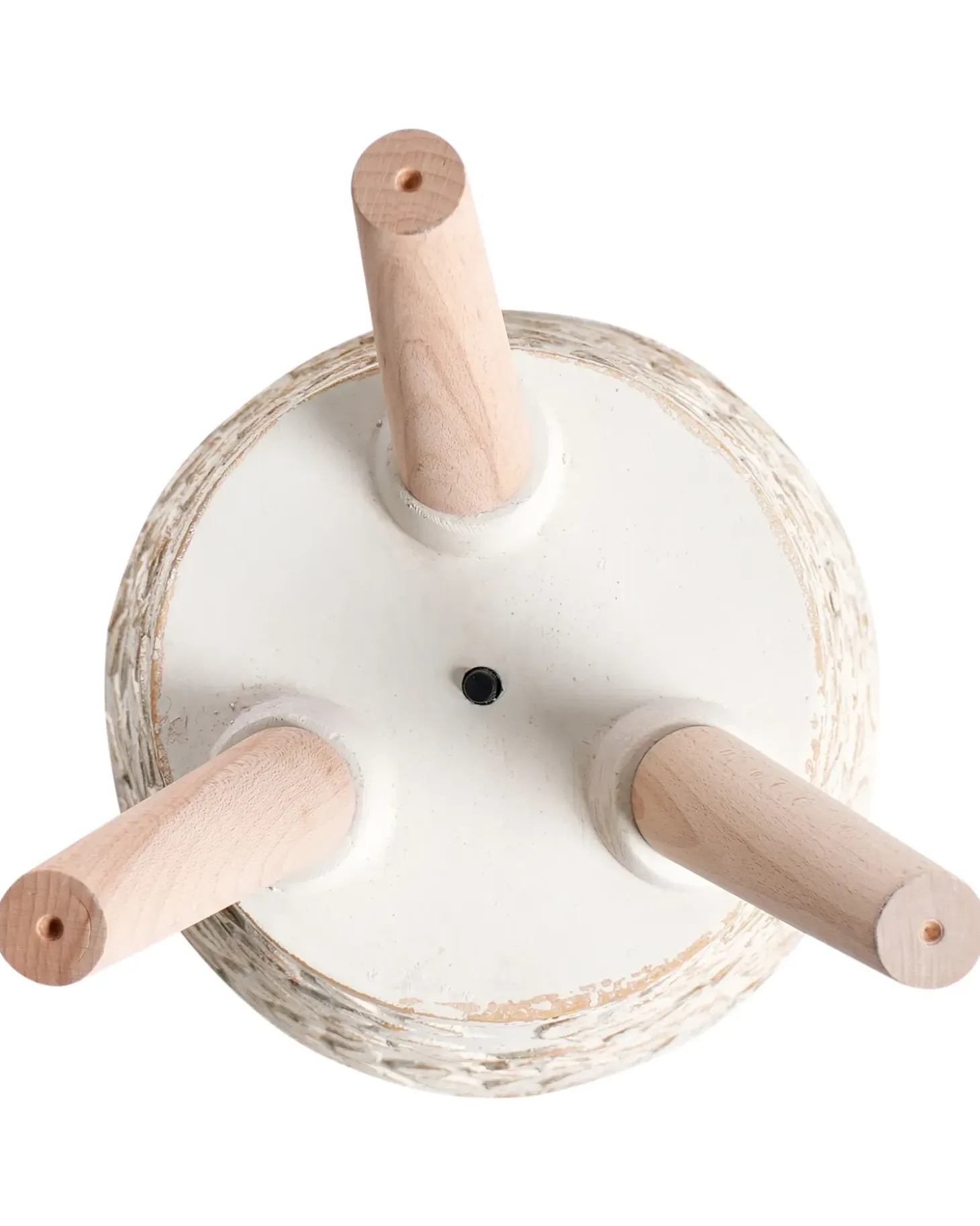 Forhøjet plantekrukke ALIARTOS 26 cm Cremehvid