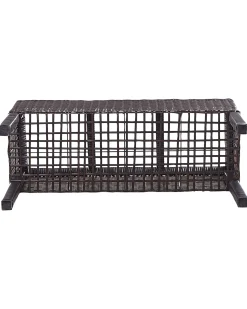 Forhøjet plantekrukke CARAGANA 77 cm Mørkebrun PE-rattan