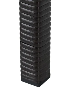 Forhøjet plantekrukke CARAGANA 77 cm Mørkebrun PE-rattan